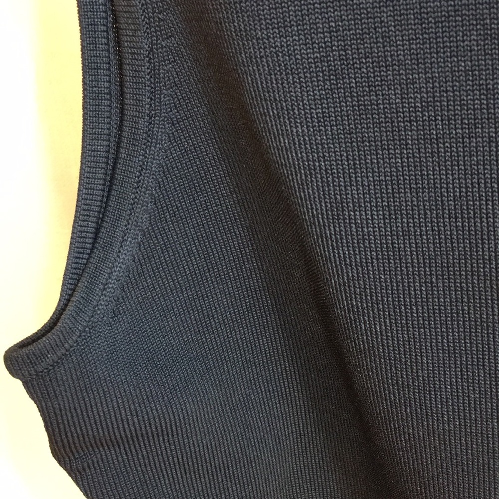 INC Black Mockneck Sleeveless Sweater - Picture 2 of 5